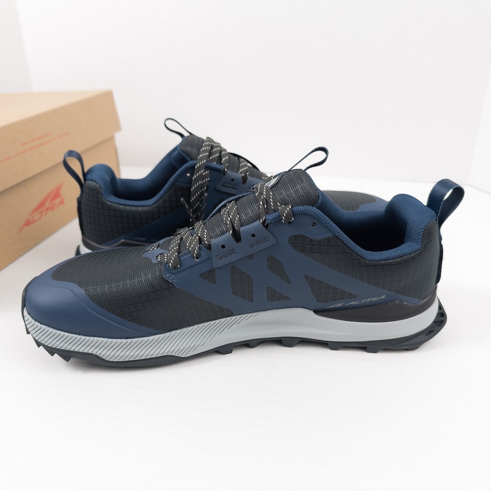 Altra Lone Peak 8 Shoes Mens Size 8.5 Navy Black Zero Drop Hiking Trail Running - Picture 6 of 10